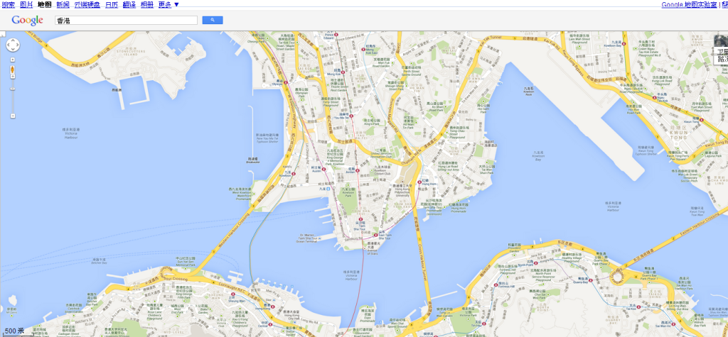 香港   Google 地图500m